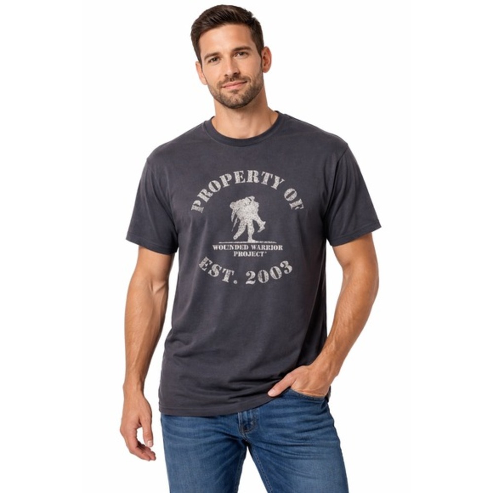 Under Armour Wounded Warrior Project T-Shirt Mens Black HeatGear Loose M 87-25